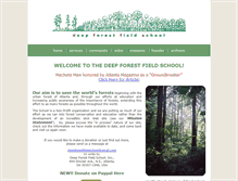 Tablet Screenshot of deepforestfieldschool.org